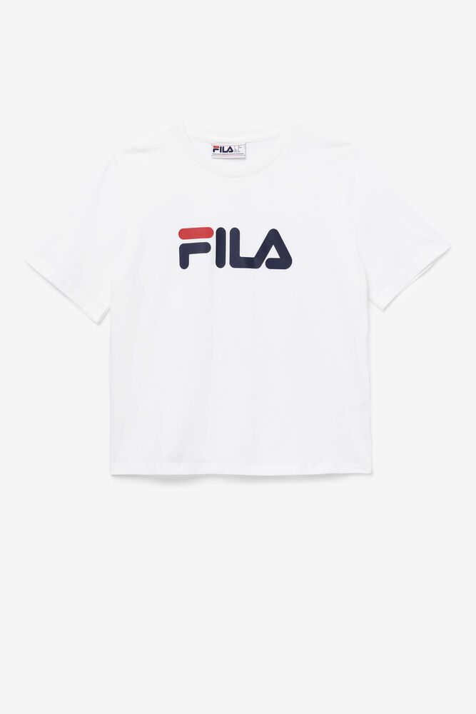 Fila Miss Eagle White T-Shirt Womens - NZ 52974-IPKF